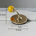 Ceramic yellow blue & red wall hooks storage organizer bedroom