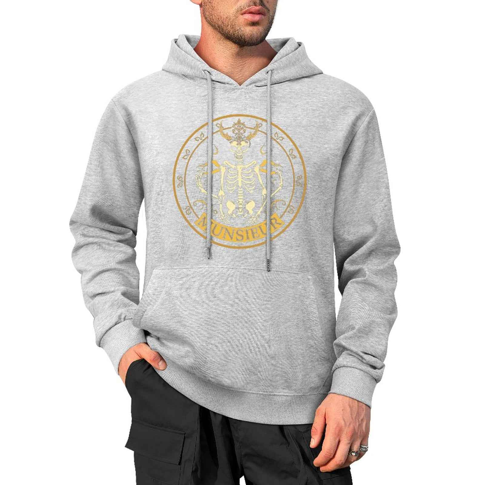 Shadow Reaper Hoodie - Luxe Skull Embroidery Gothic Streetwear