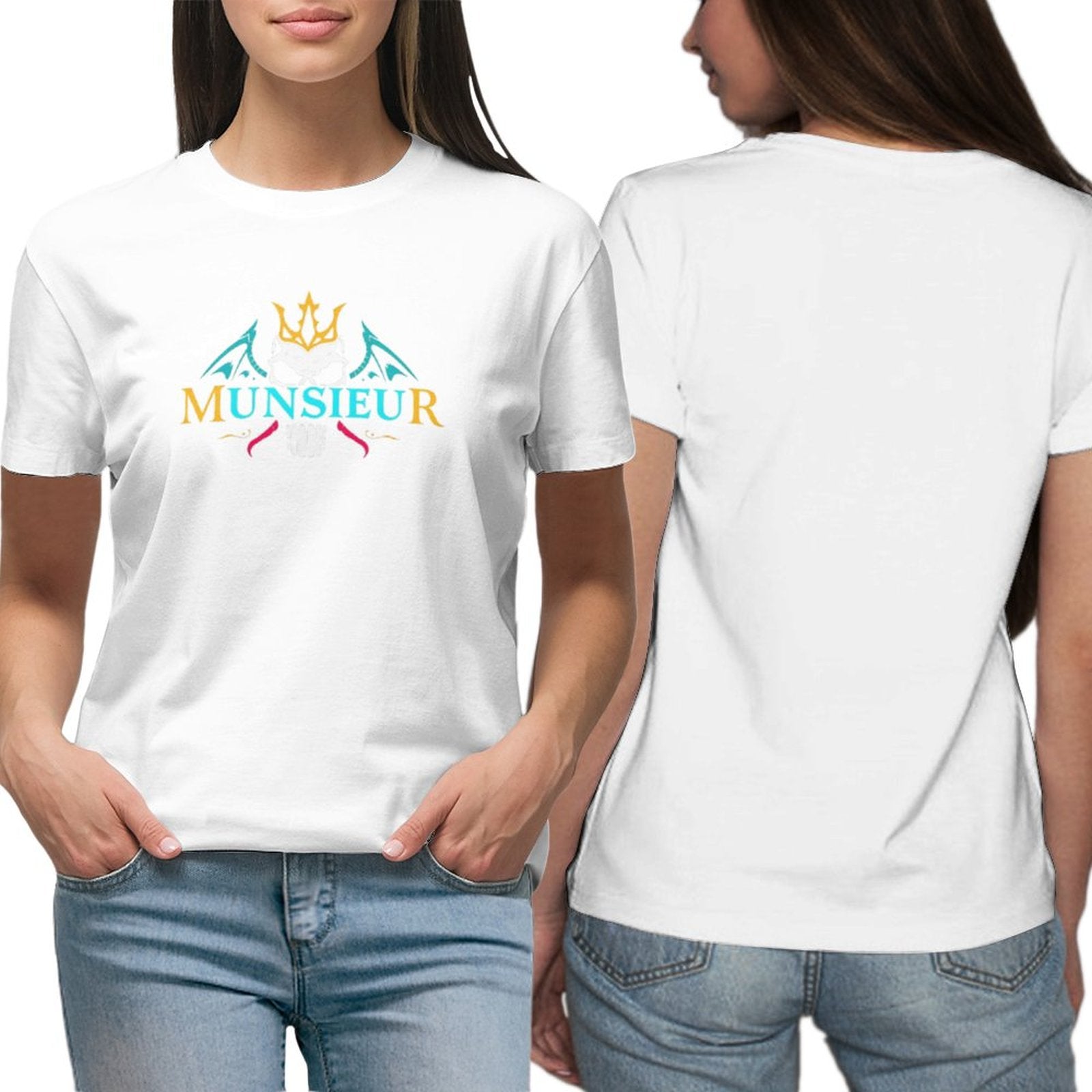Women's MUNSIEUR T-Shirt: Elevate Your Wardrobe with Munsieur Premium Women's T-Shirts