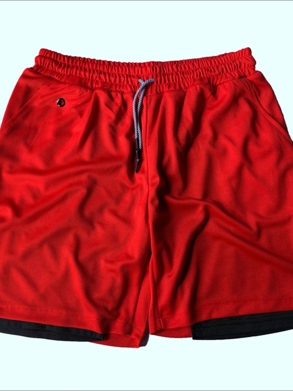 Men's Plus Size Drawstring Active Shorts with Pockets
