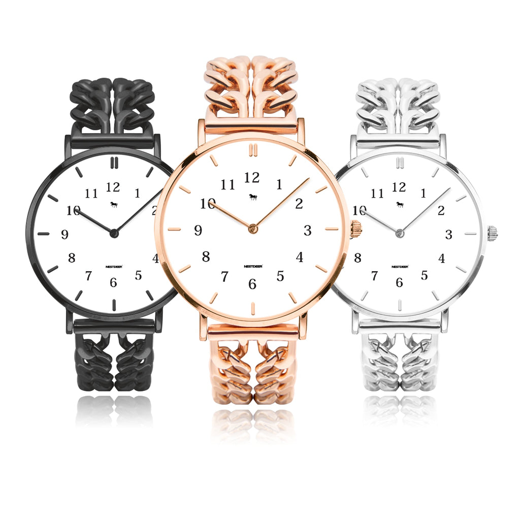 737. Hollow Out Strap Quartz Watch - With Indicators