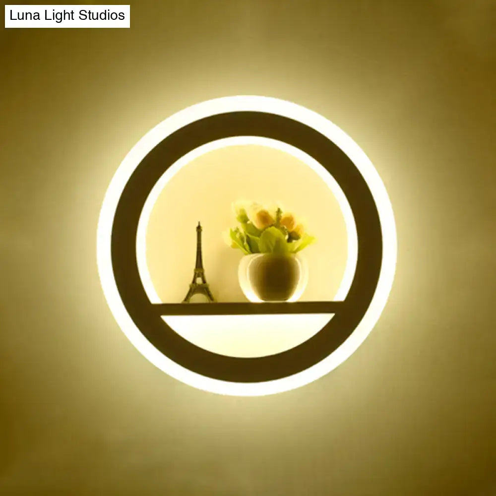 Cheerful white smiling sun led wall sconce bedroom light