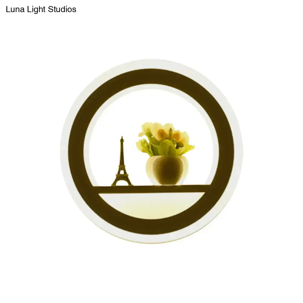 Cheerful white smiling sun led wall sconce bedroom light