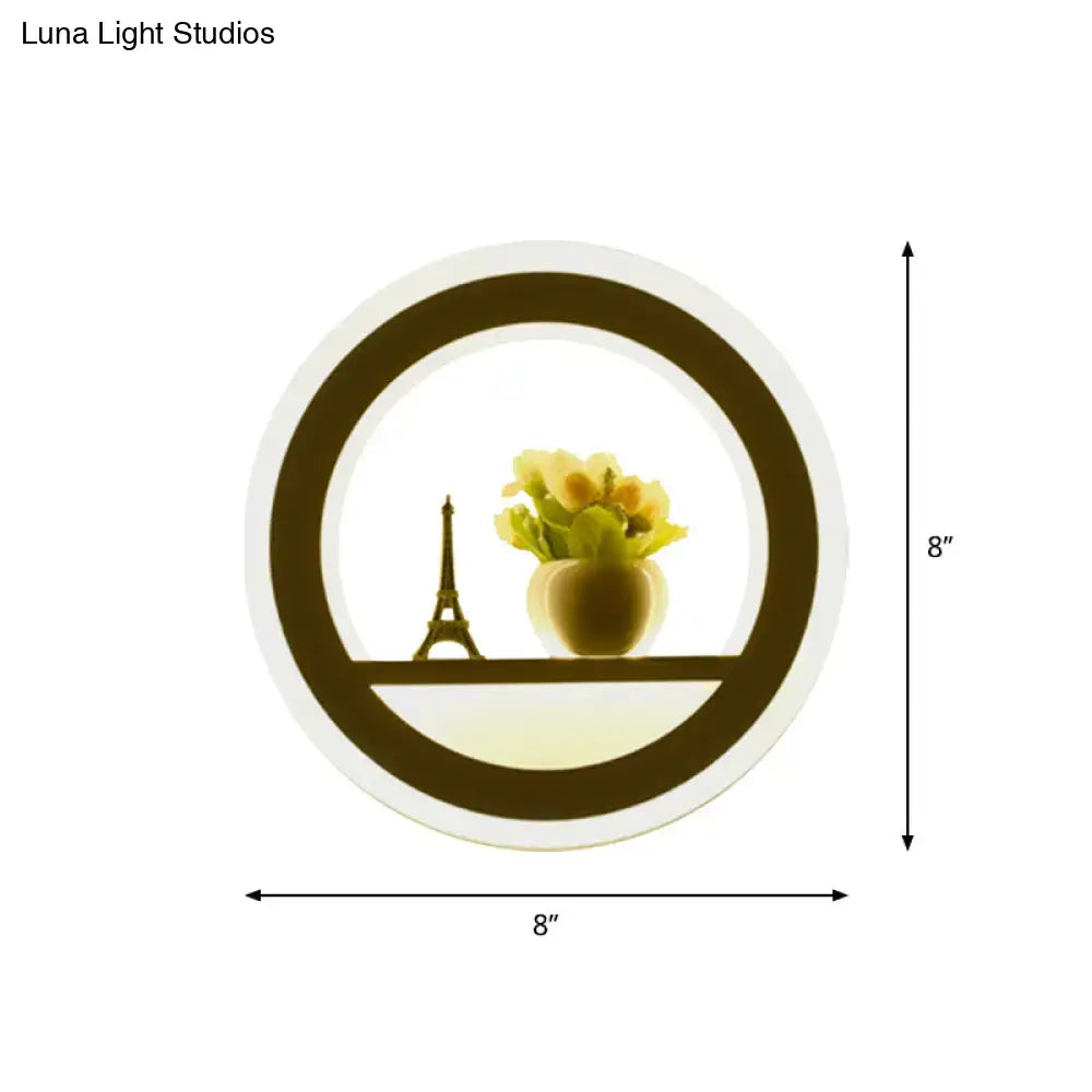 Cheerful white smiling sun led wall sconce bedroom light