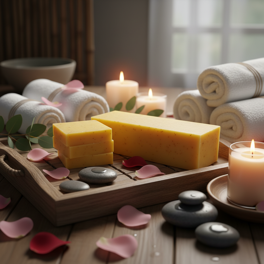 Cherry Almond Soap Bar - Moisturizing Handmade Bath Soap