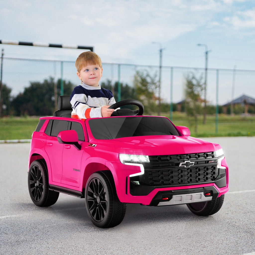 Chevrolet Tahoe Electric Ride-On Truck for Kids with Remote Control, Lights, and Music - 12V