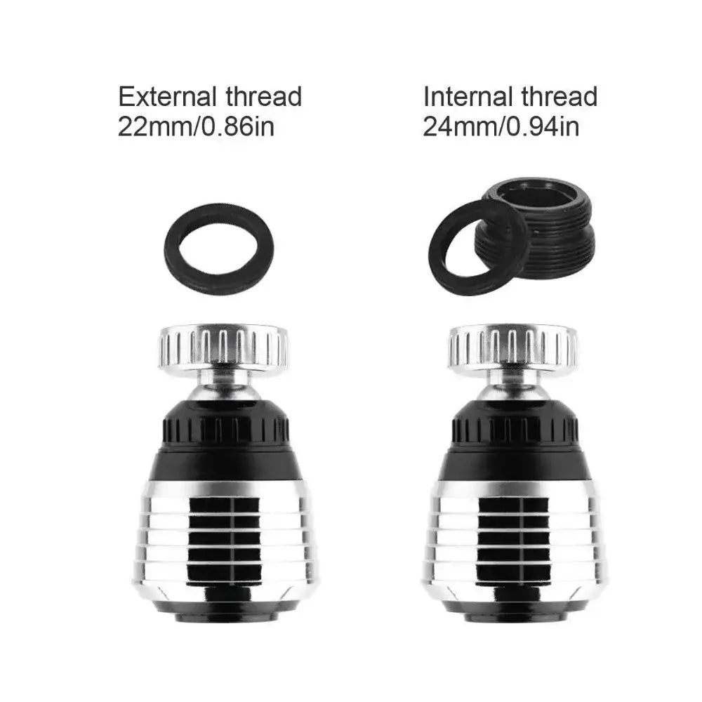 Chrome 2 modes kitchen faucet aerator water saving extender