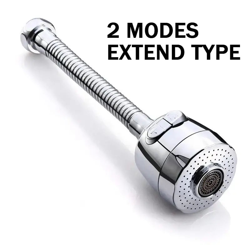Chrome 2 modes kitchen faucet aerator water saving extender