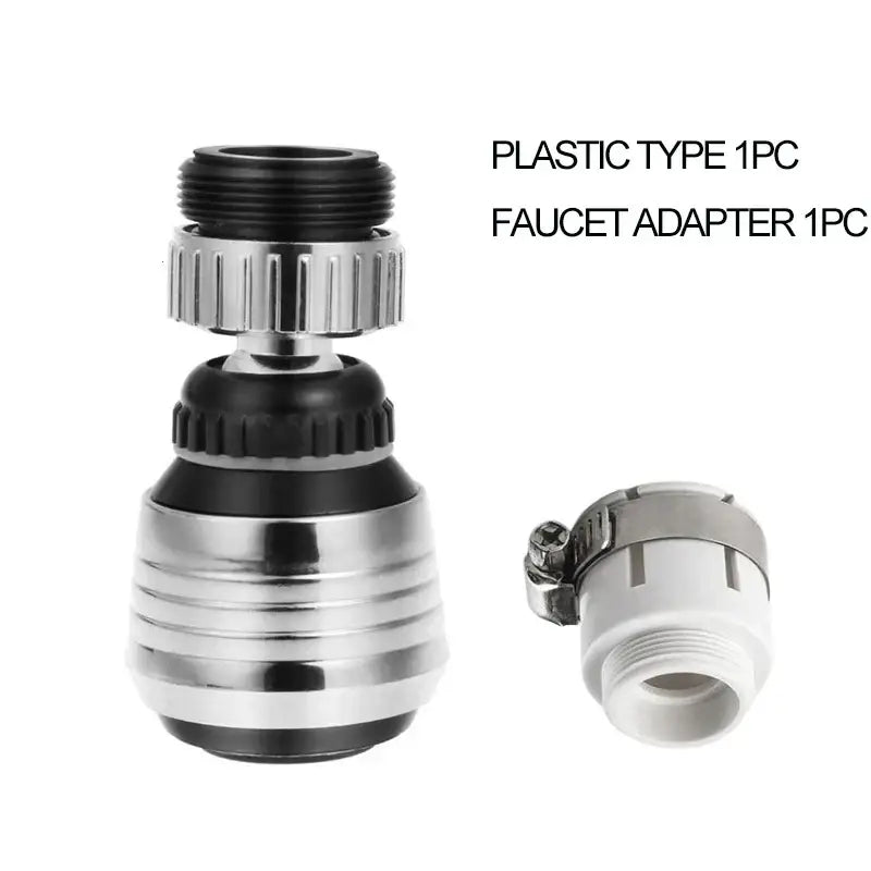 Chrome 2 modes kitchen faucet aerator water saving extender