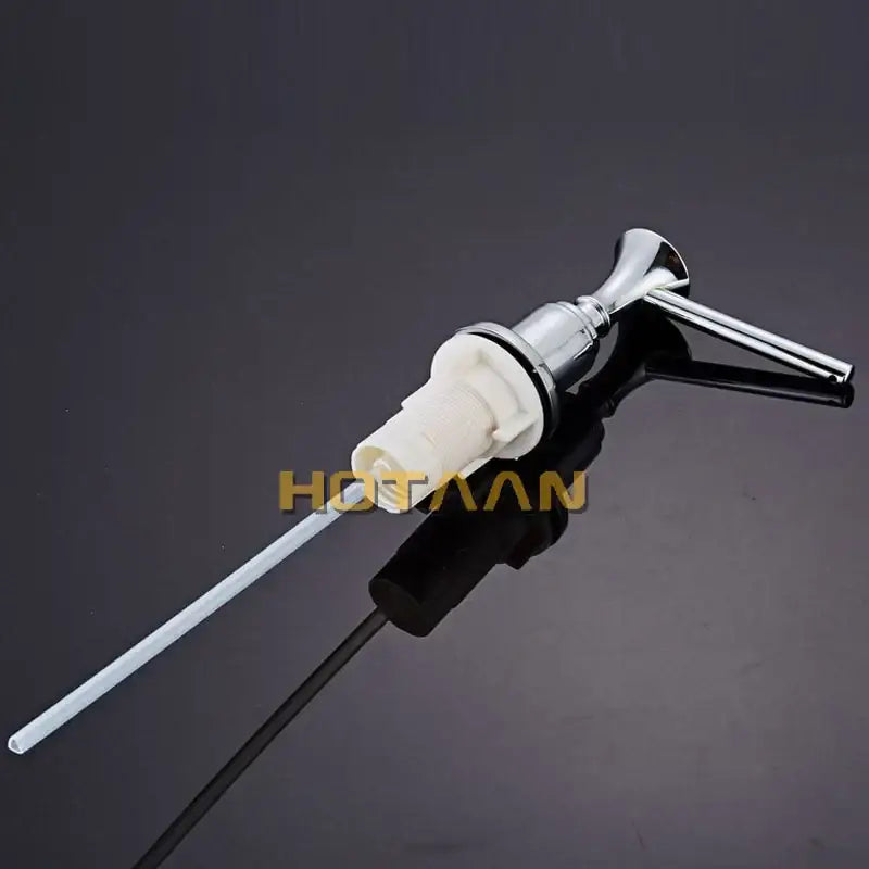 Chrome brass head stainless steel soap dispenser kitchen sink pump