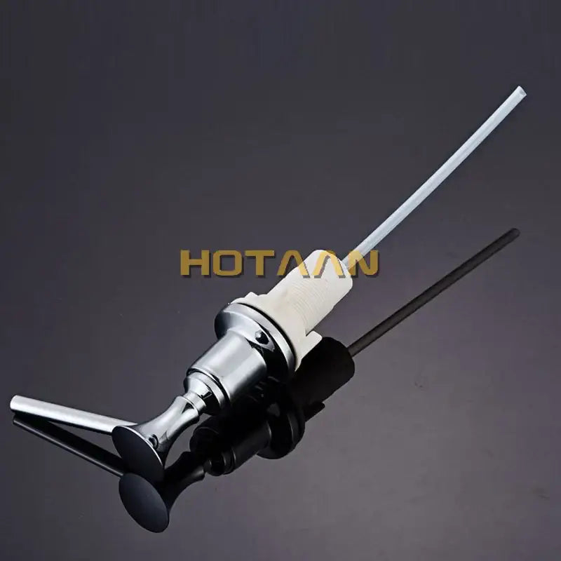 Chrome brass head stainless steel soap dispenser kitchen sink pump