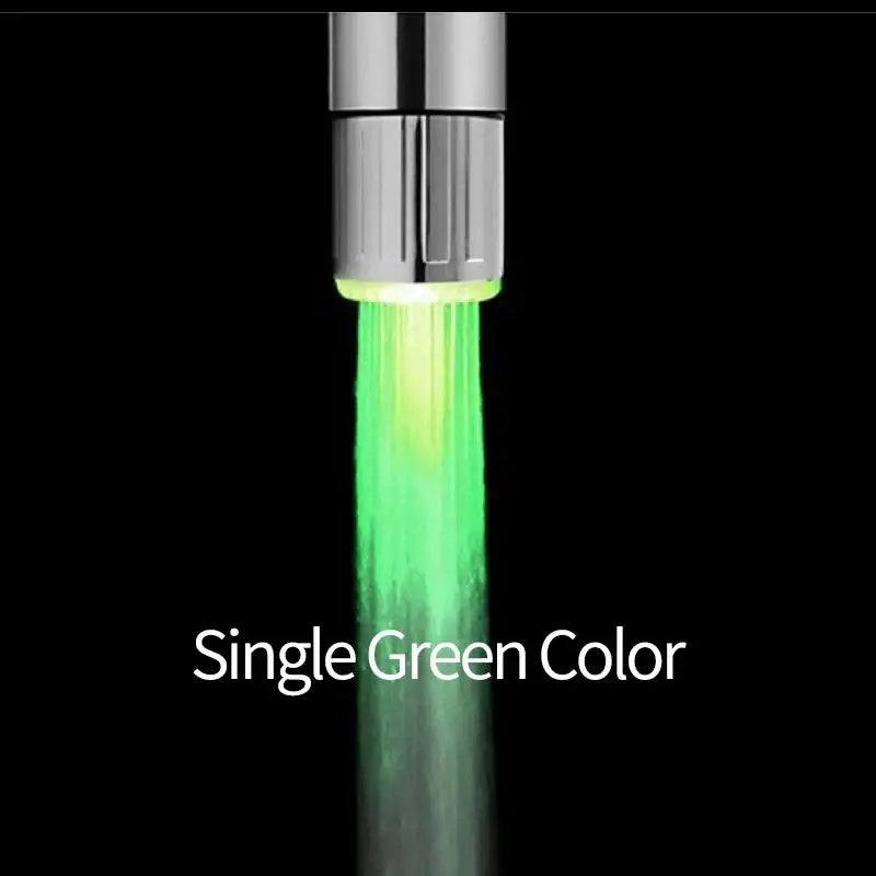 Chrome led faucet aerator – kitchen water saving light