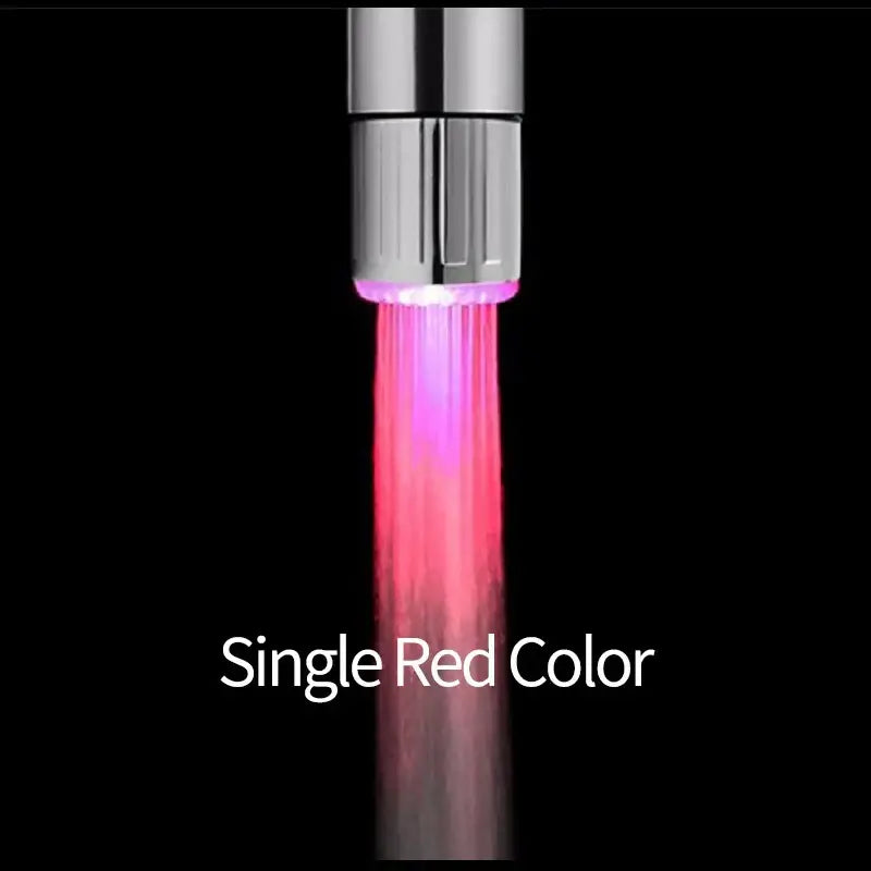 Chrome led faucet aerator – kitchen water saving light
