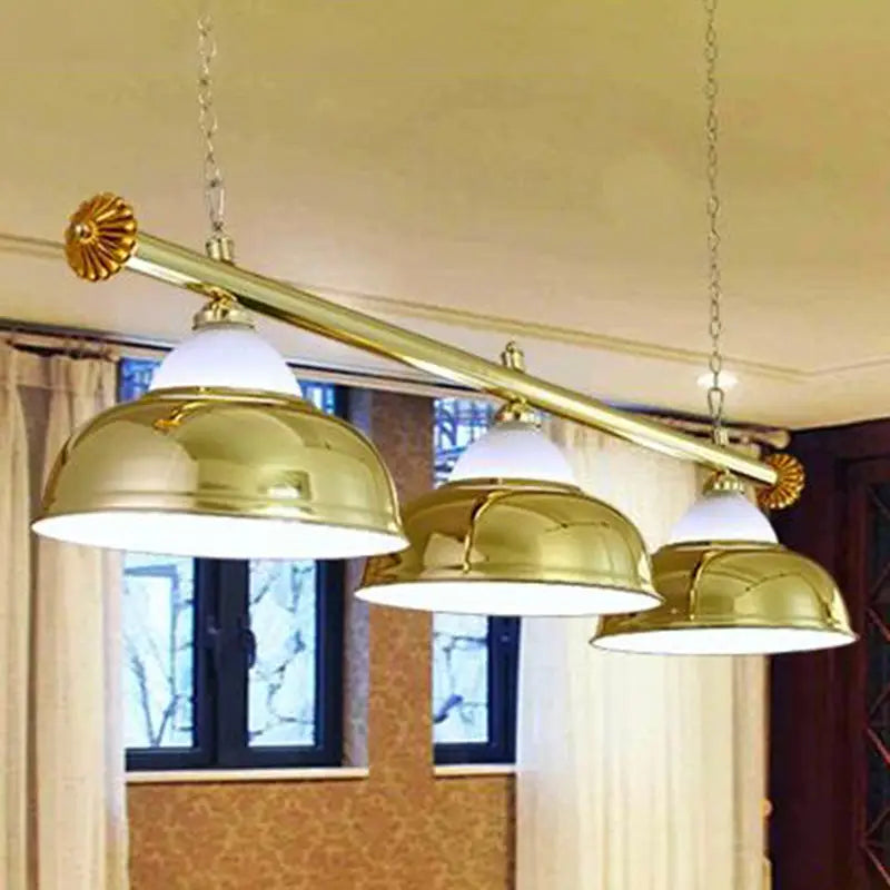 Chrome stainless steel billiard light game room ceiling lamp