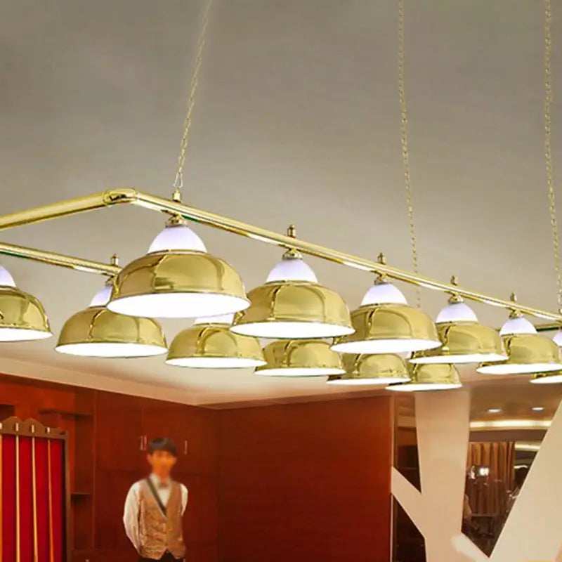 Chrome stainless steel billiard light game room ceiling lamp