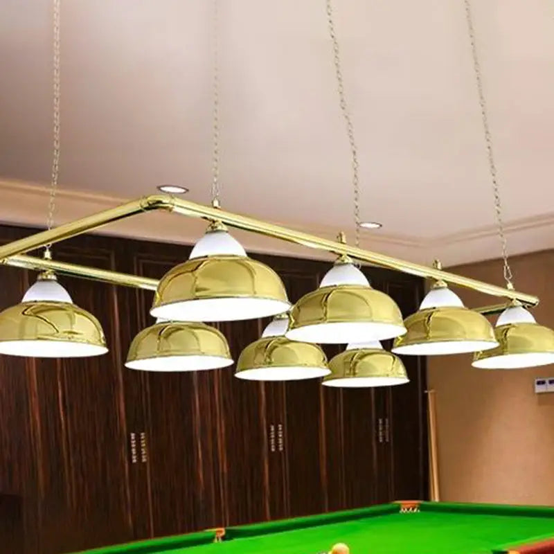 Chrome stainless steel billiard light game room ceiling lamp