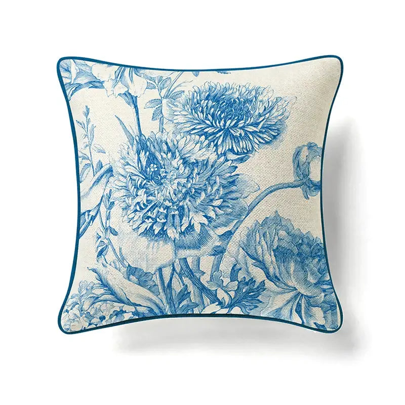Circular swallows pink & teal pillow covers living room decor