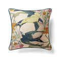 Circular swallows pink & teal pillow covers living room decor