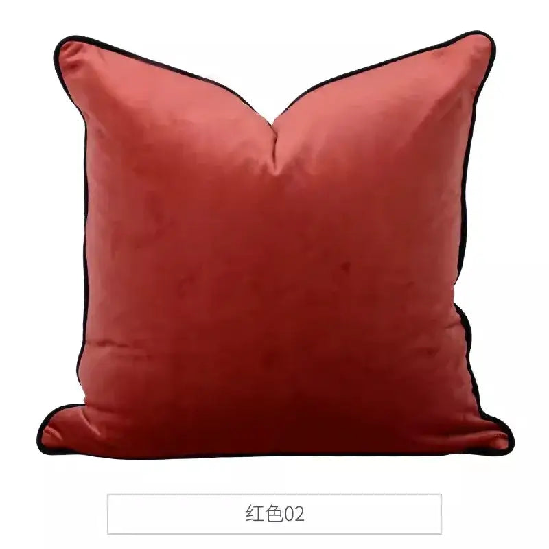 Circus horse print blue velvet cushion cover living room decor