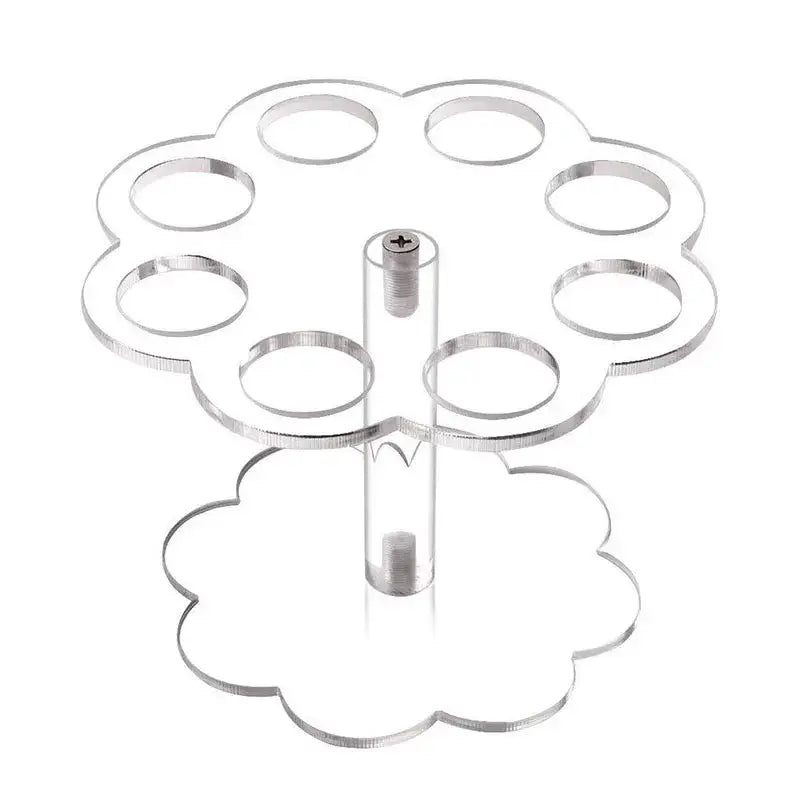 Clear acrylic ice cream cone holder stand kitchen display rack