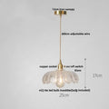 Clear and amber glass walnut pendant lamp kitchen copper switch