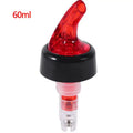 Clear and red plastic liquor pourer bottle dispenser kitchen barware