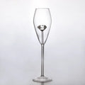 Clear diamond glass champagne flute dining room stemware