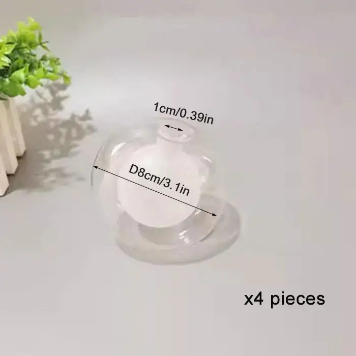 Clear g4 glass shade replacement globes for chandelier dining room