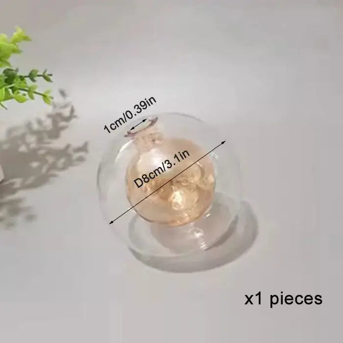 Clear g4 glass shade replacement globes for chandelier dining room