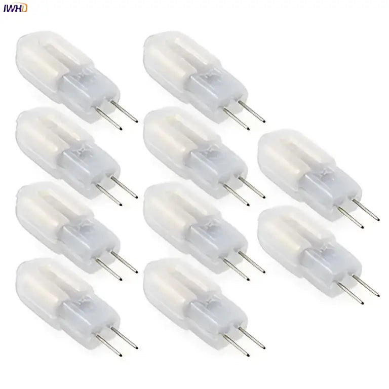 Clear glass 10pcs 2w led g4 bulbs for kitchen chandeliers