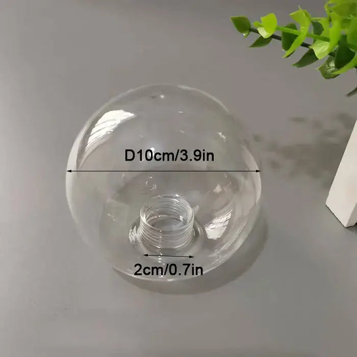 Clear glass pendant lamp shade sphere for dining room hanging lights