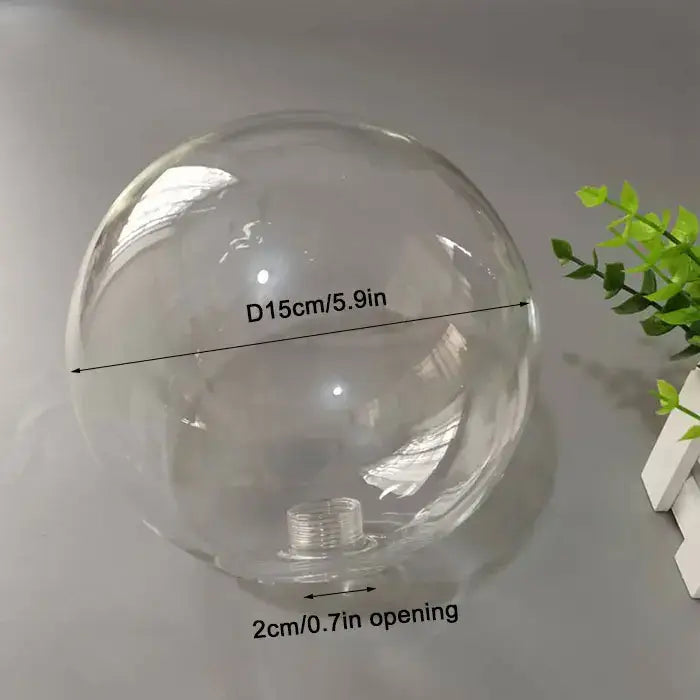 Clear glass pendant lamp shade sphere for dining room hanging lights