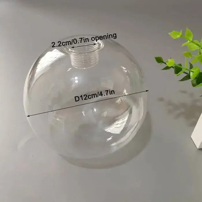 Clear glass pendant lamp shade sphere for dining room hanging lights