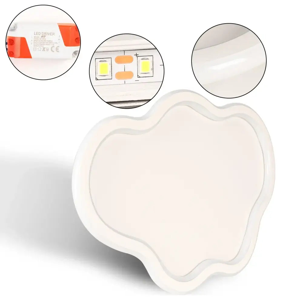 Cloudy white kids ceiling lamp for creative bedroom lighting