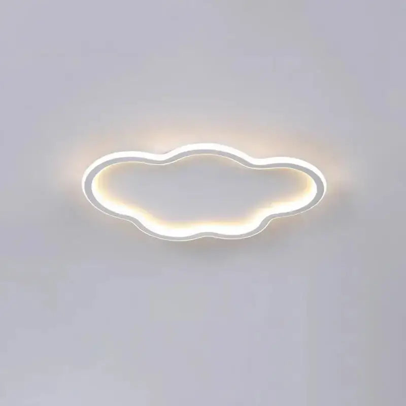 Cloudy white kids ceiling lamp for creative bedroom lighting