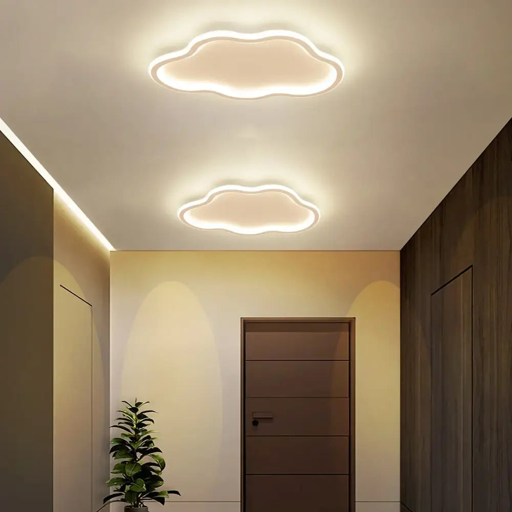 Cloudy white kids ceiling lamp for creative bedroom lighting