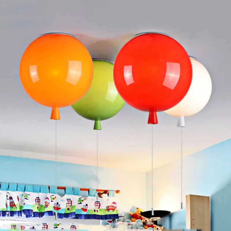 Colorful balloon ceiling light for bedroom and dining room