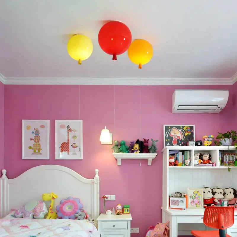 Colorful balloon ceiling light for bedroom and nursery