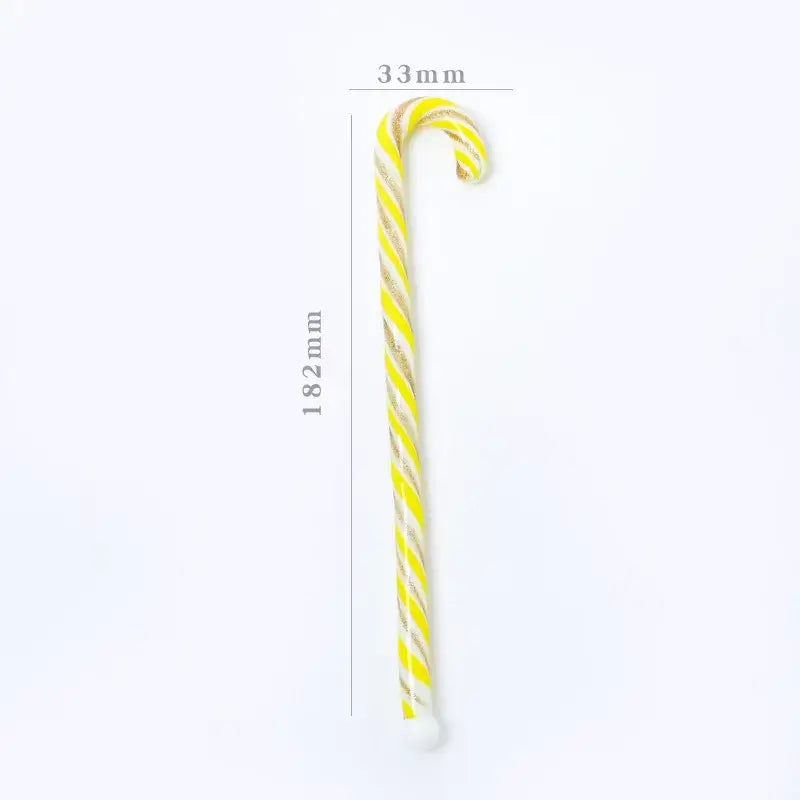 Colorful christmas long handle candy cane glass stirring stick kitchen