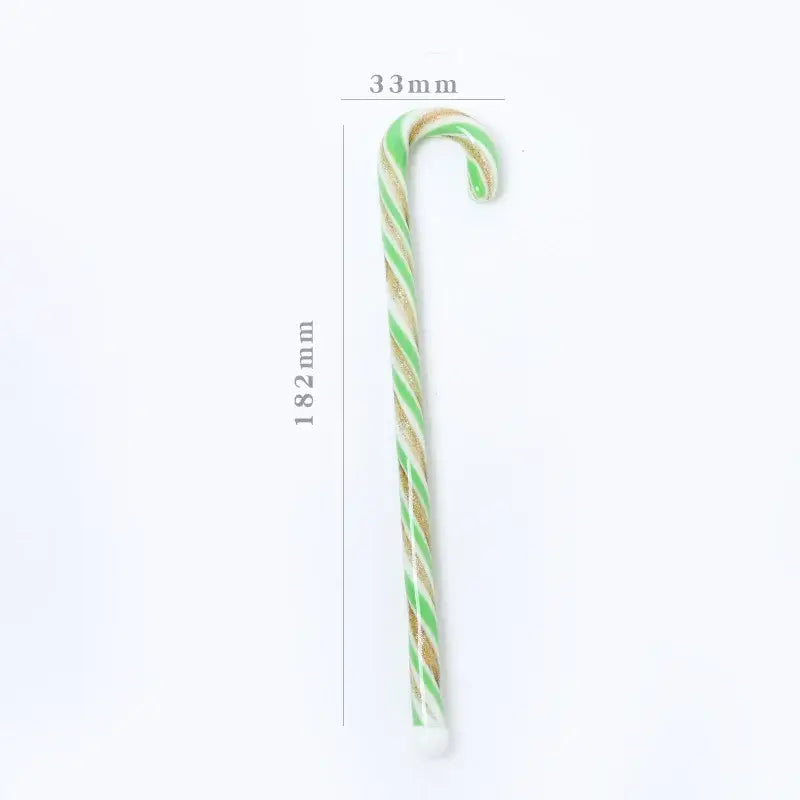 Colorful christmas long handle candy cane glass stirring stick kitchen