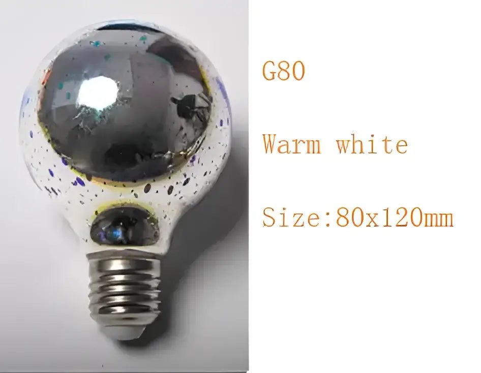 Colorful fireworks 3d glass sphere table lamp bedroom night light