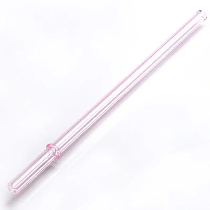 Colorful glass bent straw set kitchen reusable drinking straws