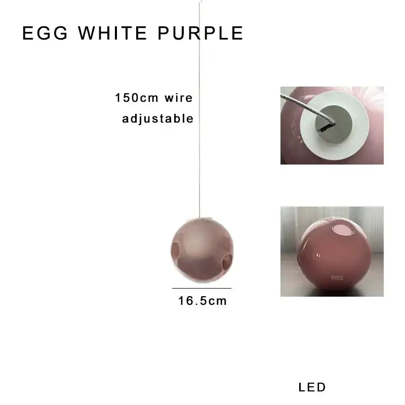 Colorful glaze glass pendant lights nursery bubble glass decor