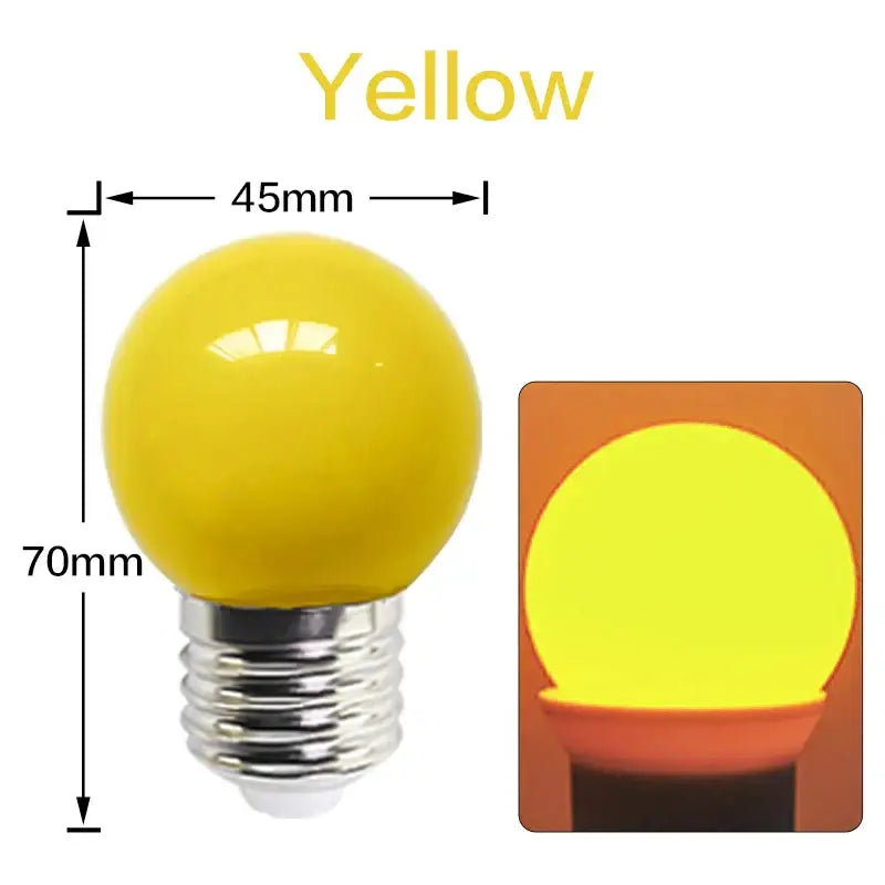 Colorful led string light shatterproof globe bulbs bedroom 10 pack