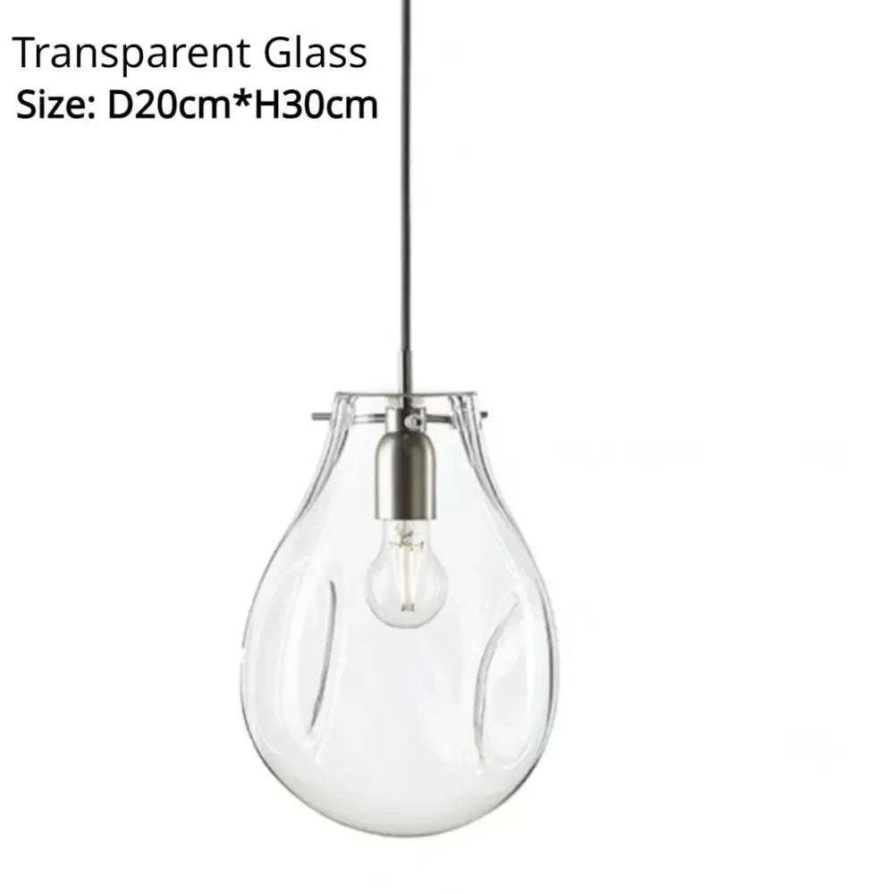 Colorful modern glass chandelier dining room pendant light