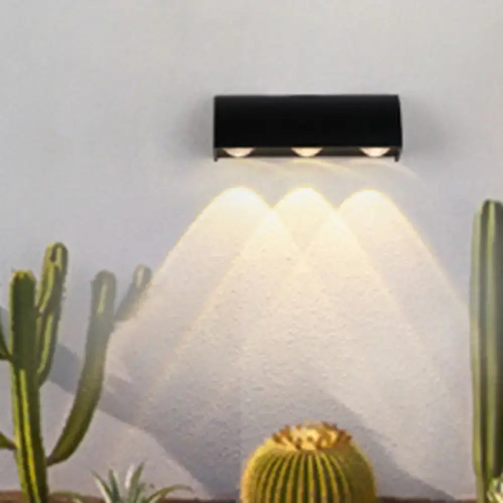 Contemporary black metal shade flush mount wall sconce – living room