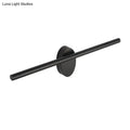 Contemporary black slim wall light – bedroom natural light fixture