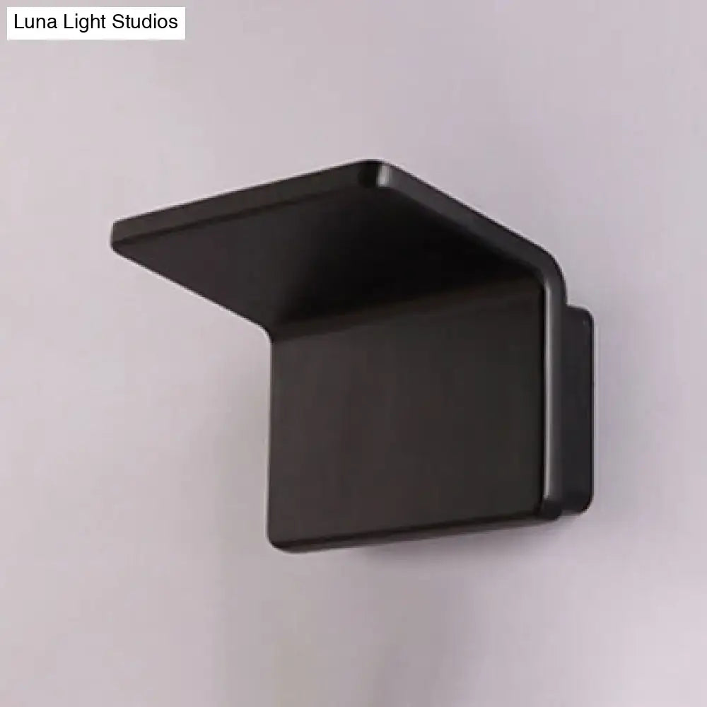 Contemporary black & white slatted led wall lamp – living room sconce
