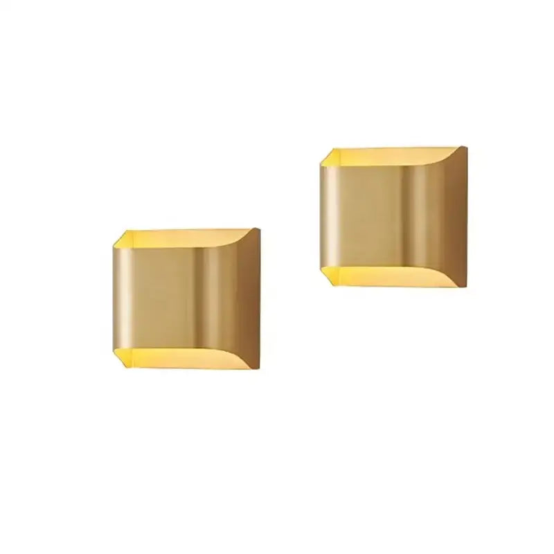 Contemporary copper brass wall sconce for living room