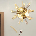 Contemporary gold crystal sputnik wall sconce bedroom light